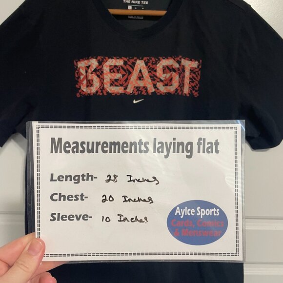 Share Nike Football Men’s Dri-Fit Black T-Shirt Beast Graphic Print Mens L - Picture 2 of 7